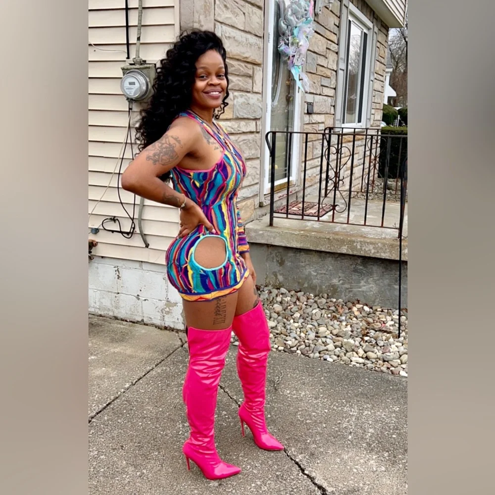 Custom coogi dress - Picture 3 of 7